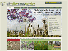 Tablet Screenshot of allvalleyspray.com